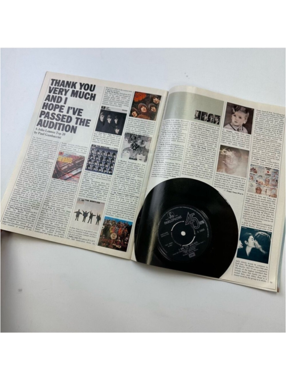 John Lennon glossy special edition Sunday Times London England The Beatles - Picture 5 of 8